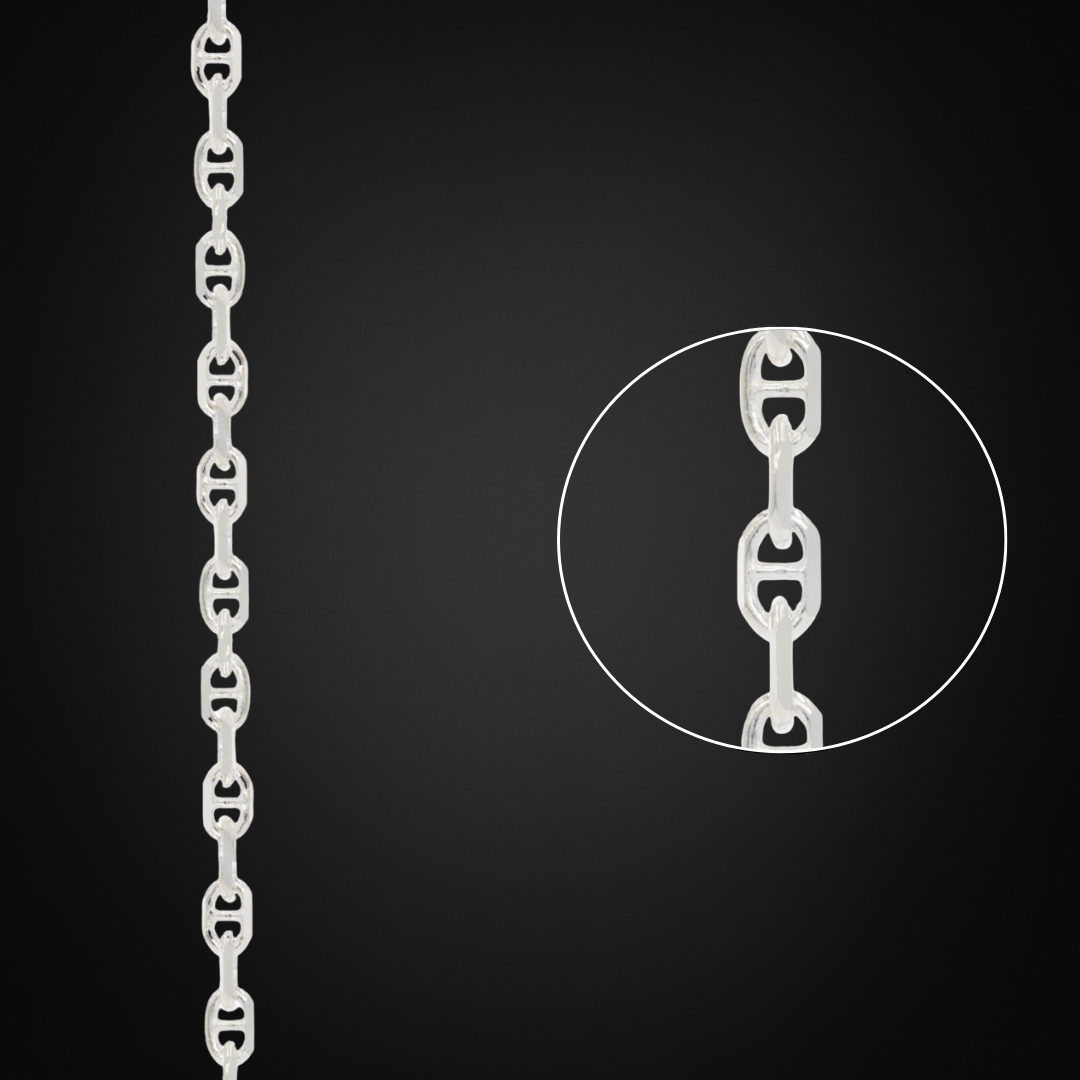 Italian Silver Forced Chain 3mm