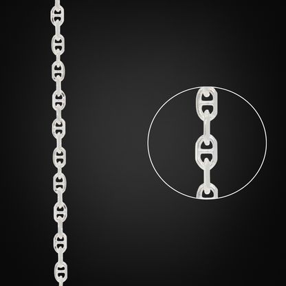 Italian Silver Forced Chain 3mm