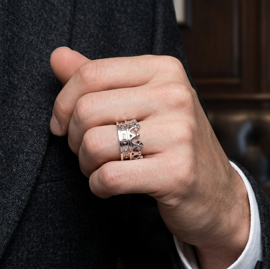 Crown Ring Plata - Gold Dealers