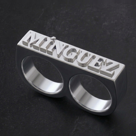 Anillo Dos Dedos Plata - Gold Dealers