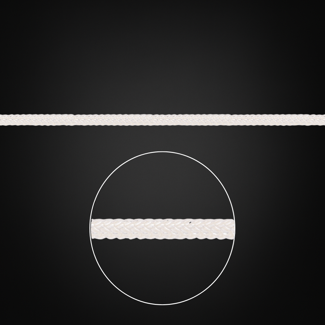 Pulsera Franco Plata Italiana 2mm