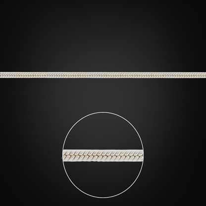 Italian Silver Snake Bracelet 3mm