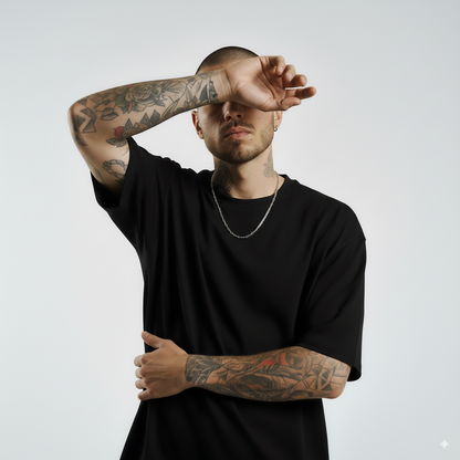 Cadena Cheval Plata Italiana 3mm