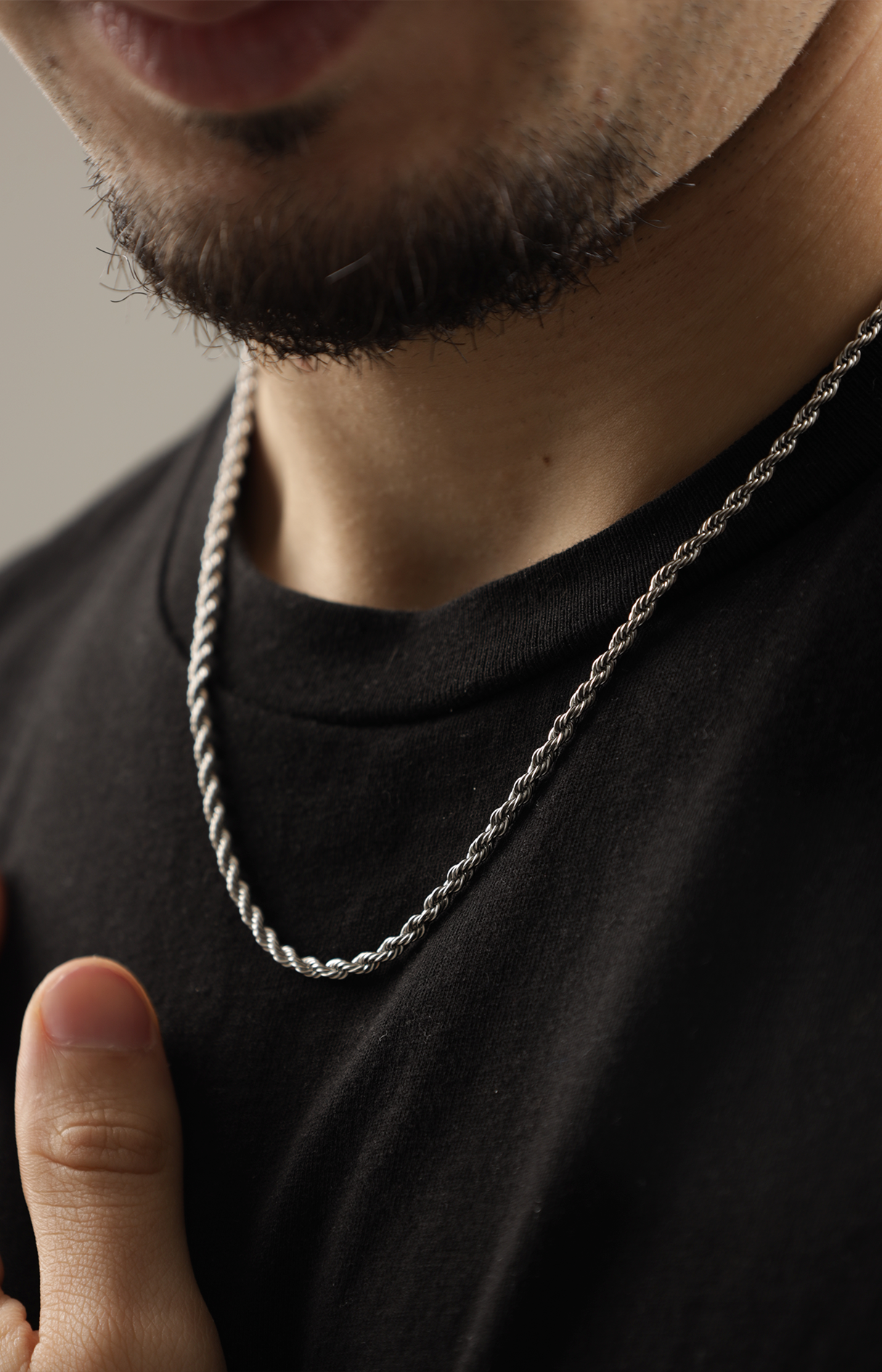 Rope Chain 3mm Plata - Gold Dealers