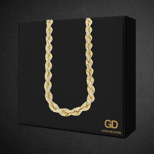 Pack Iced rope chain - Gold Dealers