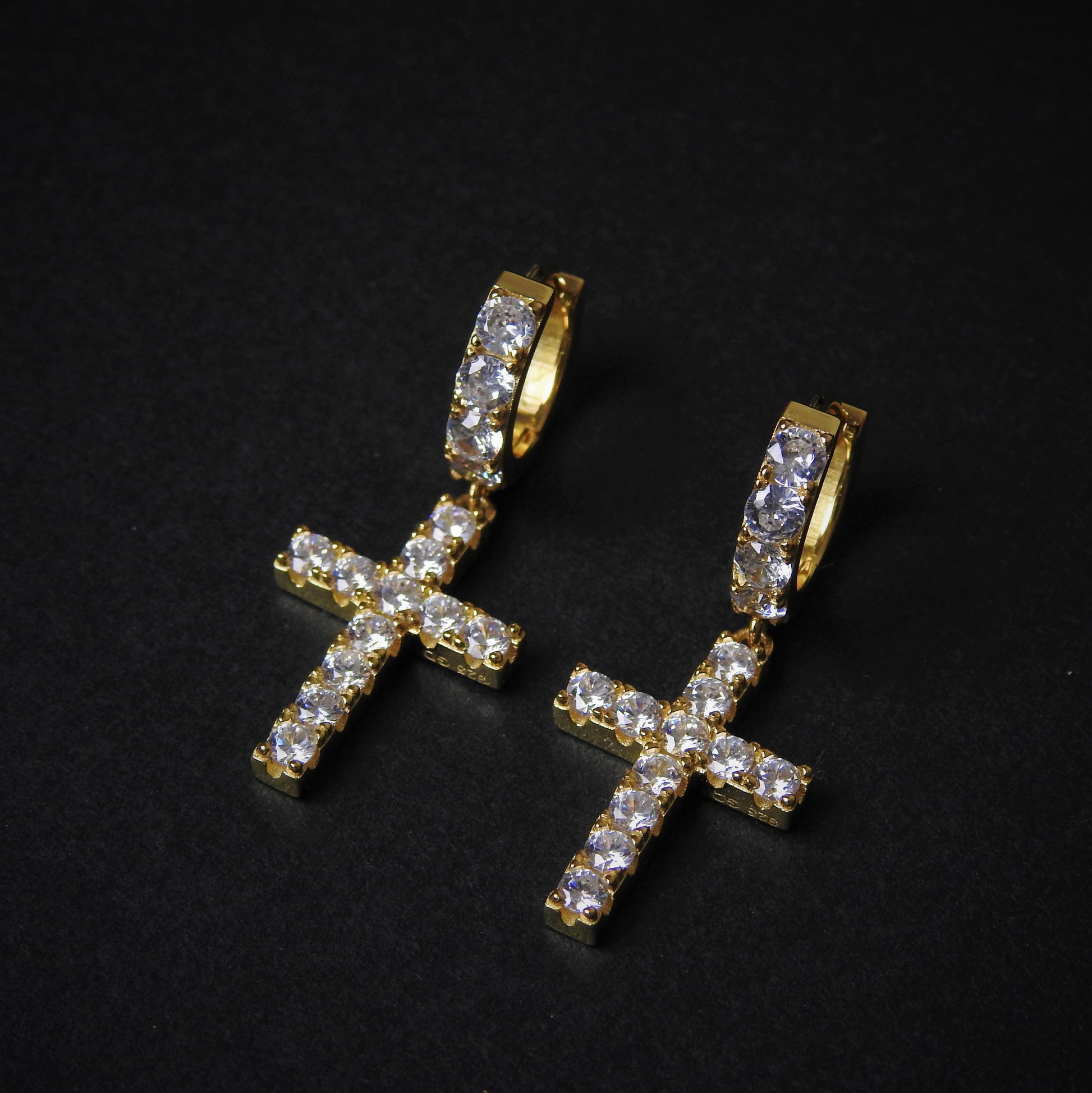 Cross Earrings - Gold Dealers