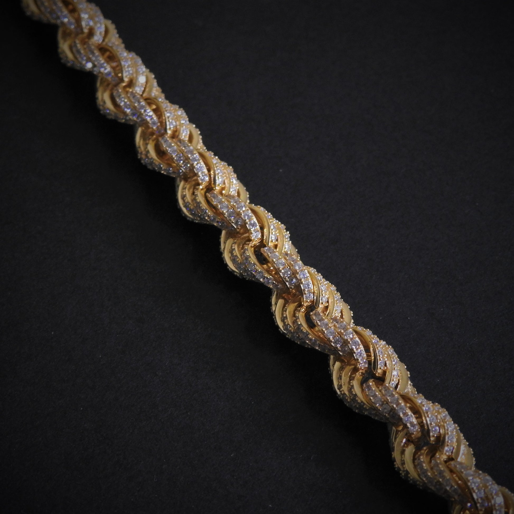 Iced rope bracelet - Gold Dealers