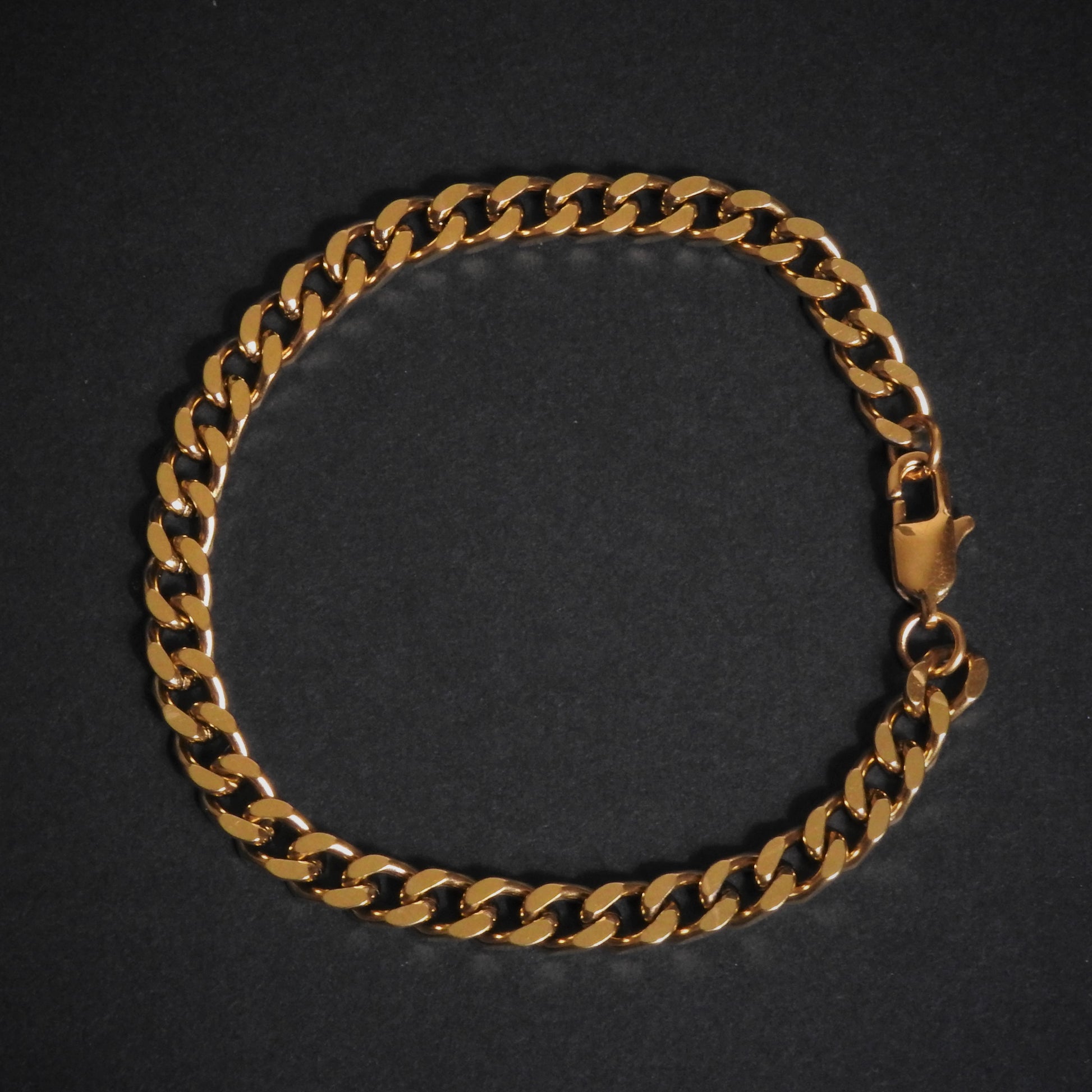 Flat cuban bracelet - Gold Dealers